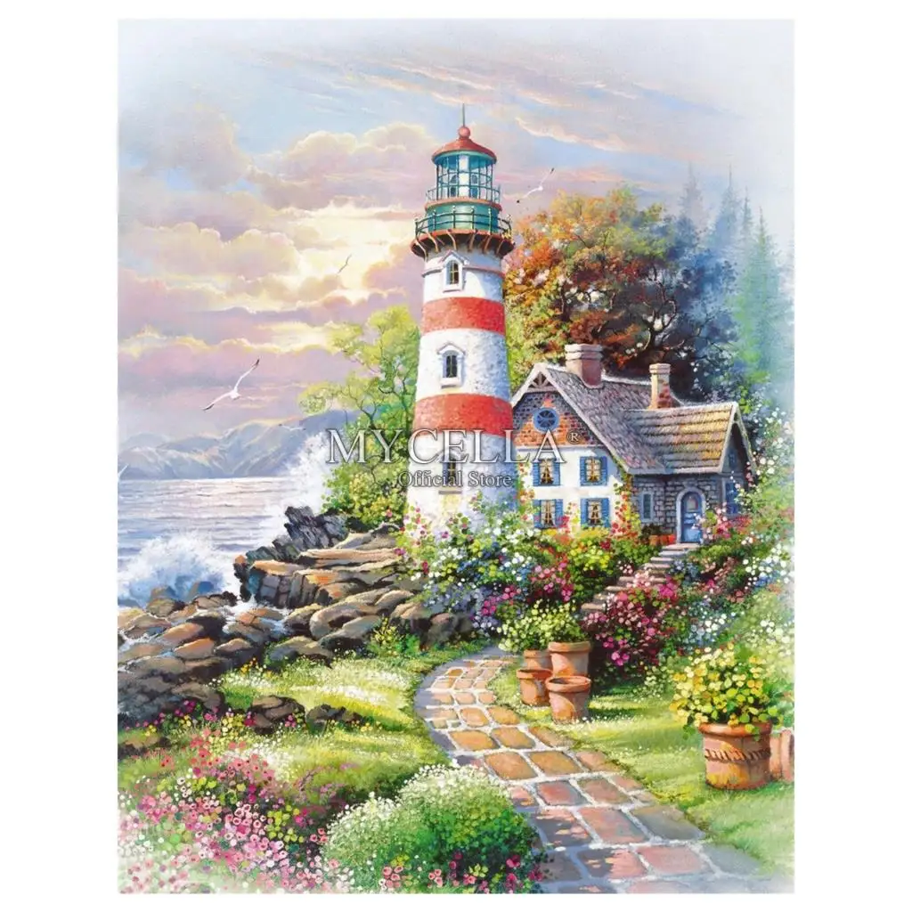 5D DIY Diamond Painting Diamond embroidery Lighthouses Ocean Cross Stitch full Round drill Rhinestone mosaic Home Decor gift
5D DIY Diamond Painting Diamond embroidery Lighthouses Ocean Cross Stitch full Round drill Rhinestone mosaic Home Decor gift