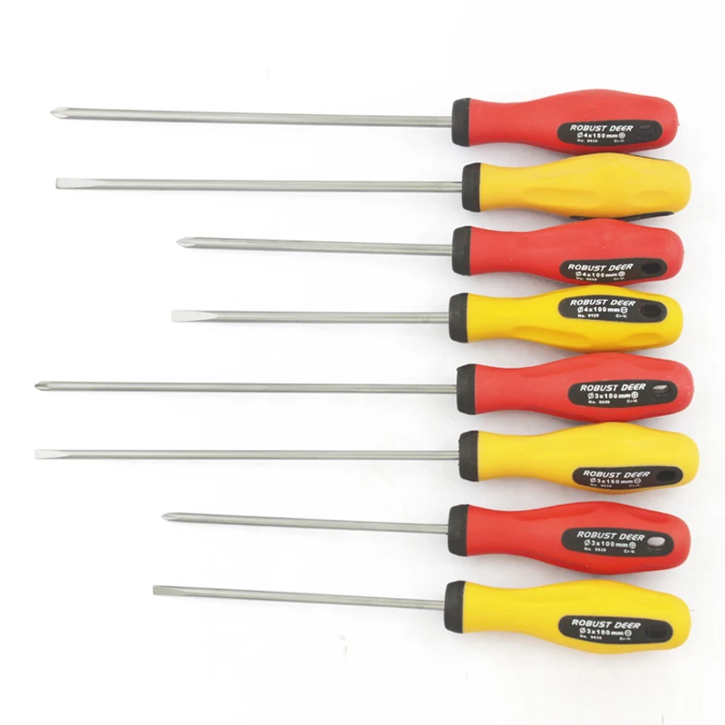 R'DEER TOOL high grade chrome vanadium steel PP/TPR rubber handle 2.5/3/4/5MM screw drivers hand tool
R'DEER TOOL high grade chrome vanadium steel PP/TPR rubber handle 2.5/3/4/5MM screw drivers hand tool