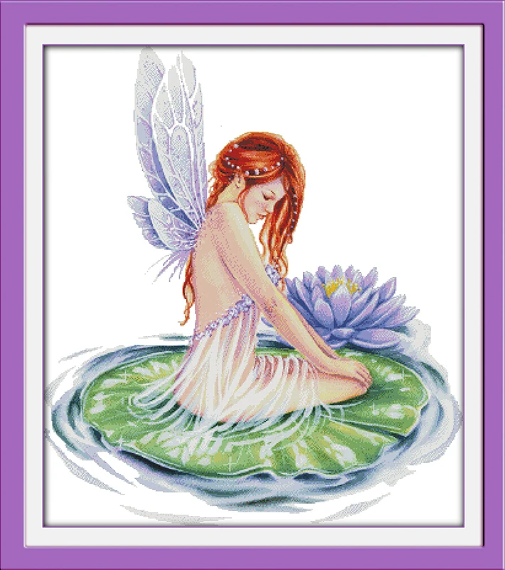 

Naiad cross stitch kit people 18ct 14ct 11ct count print canvas stitches embroidery DIY handmade needlework
