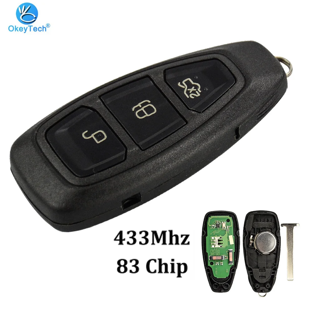 OkeyTech Original 3 Button 433Mhz with Insert Blade Smart Card Remote Key for Ford Mondeo Focus C-Max Mondeo Kuga Fiesta
OkeyTech Original 3 Button 433Mhz with Insert Blade Smart Card Remote Key for Ford Mondeo Focus C-Max Mondeo Kuga Fiesta
