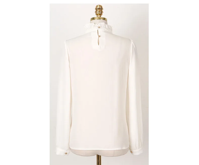 Women Long Sleeved Chiffon Blouses Female Stand Bubble Sleeve Solid Color Lace Shirt Plus Size 3XL
Women Long Sleeved Chiffon Blouses Female Stand Bubble Sleeve Solid Color Lace Shirt Plus Size 3XL