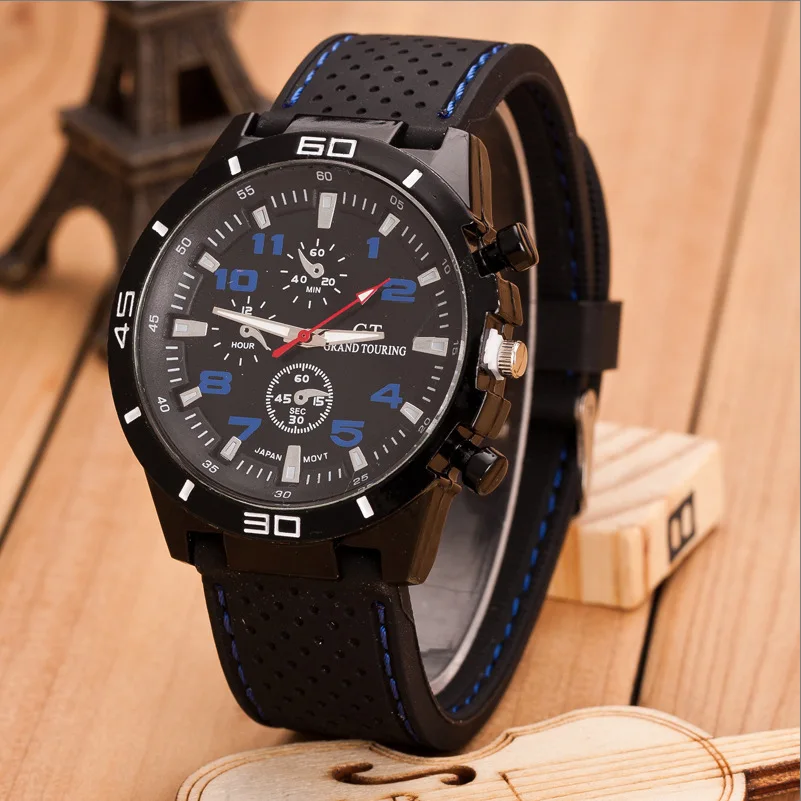 Men Business Watch Luxury Brand Outdoor Sports watches Silicone Strap Military Quartz Wrist Watches Clock Relogio Masculino | Наручные