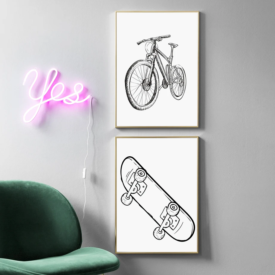 Vintage Black and White Car Poster Skateboard Canvas Painting Wall Art Picture for Living Room Nordic Style Kids Room Decoration
Vintage Black and White Car Poster Skateboard Canvas Painting Wall Art Picture for Living Room Nordic Style Kids Room Decoration