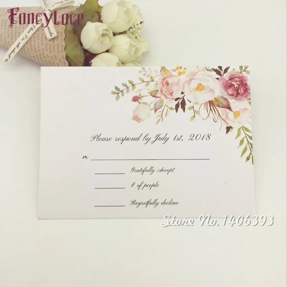 50pcs/lot Specially Personalized RSVP Card/Response Card/Reception Card Support Free Printing, A++ Good Quality Free Shipping
50pcs/lot Specially Personalized RSVP Card/Response Card/Reception Card Support Free Printing, A++ Good Quality Free Shipping