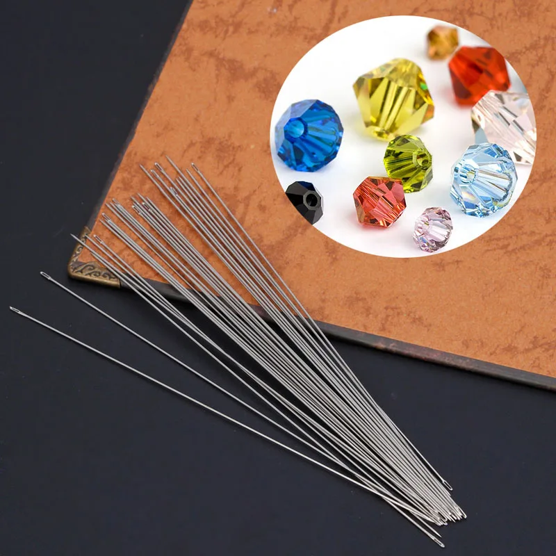 30pcs Stainless Steel Beading Needles Threading String Cord Jewelry Craft Making Tool 0.6 x 120mm Beaded Needle Jewelry Tools
30pcs Stainless Steel Beading Needles Threading String Cord Jewelry Craft Making Tool 0.6 x 120mm Beaded Needle Jewelry Tools