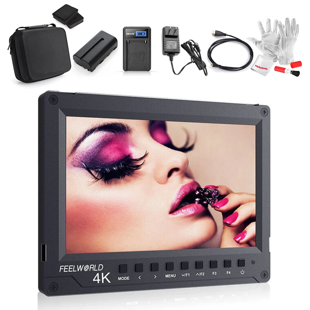 Feelworld A737 Monitor 7" Full HD 1920x1200 4K with Battery + Charger + Cable + Power Adpater + Protective Case for DSLR Canon
Feelworld A737 Monitor 7" Full HD 1920x1200 4K with Battery + Charger + Cable + Power Adpater + Protective Case for DSLR Canon