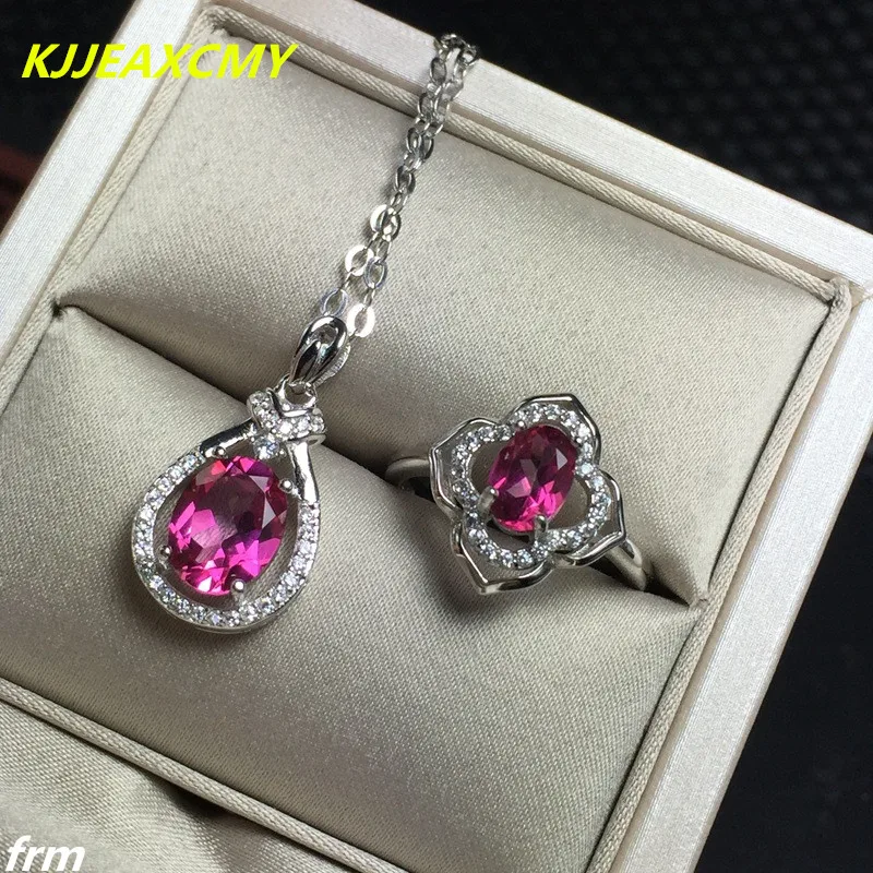 KJJEAXCMY Fine Jewelry 925 Sterling Silver Ratural Pink Topaz Ladies Ring Necklace Package Sent to a Chain
KJJEAXCMY Fine Jewelry 925 Sterling Silver Ratural Pink Topaz Ladies Ring Necklace Package Sent to a Chain