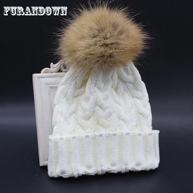 2019 Winter Autumn Women's Hat Wool Knitted Skullies Beanies 100% Real Raccoon Fur Pompom Hats For Women
2019 Winter Autumn Women's Hat Wool Knitted Skullies Beanies 100% Real Raccoon Fur Pompom Hats For Women