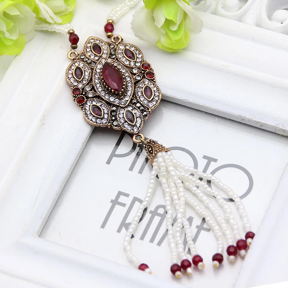 Длинное ожерелье с кисточками Elegent Arabesque для свадьбы женщин в этническом стиле