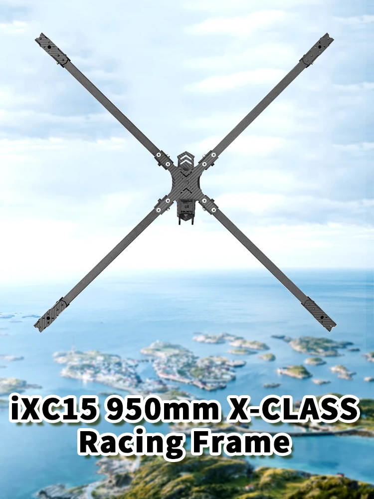 IFlight iXC15 X-CLASS 15inch 950mm True X 3K Carbon Fiber Frame Compatible Tachyon X4114 660KV Motor/80A ESC for FPV DIY Drone
IFlight iXC15 X-CLASS 15inch 950mm True X 3K Carbon Fiber Frame Compatible Tachyon X4114 660KV Motor/80A ESC for FPV DIY Drone