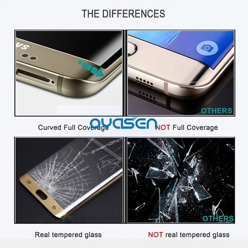 3D полный охват Экран протектор для Samsung Galaxy S7/S7 Edge Premium 9 H закаленное смартфон