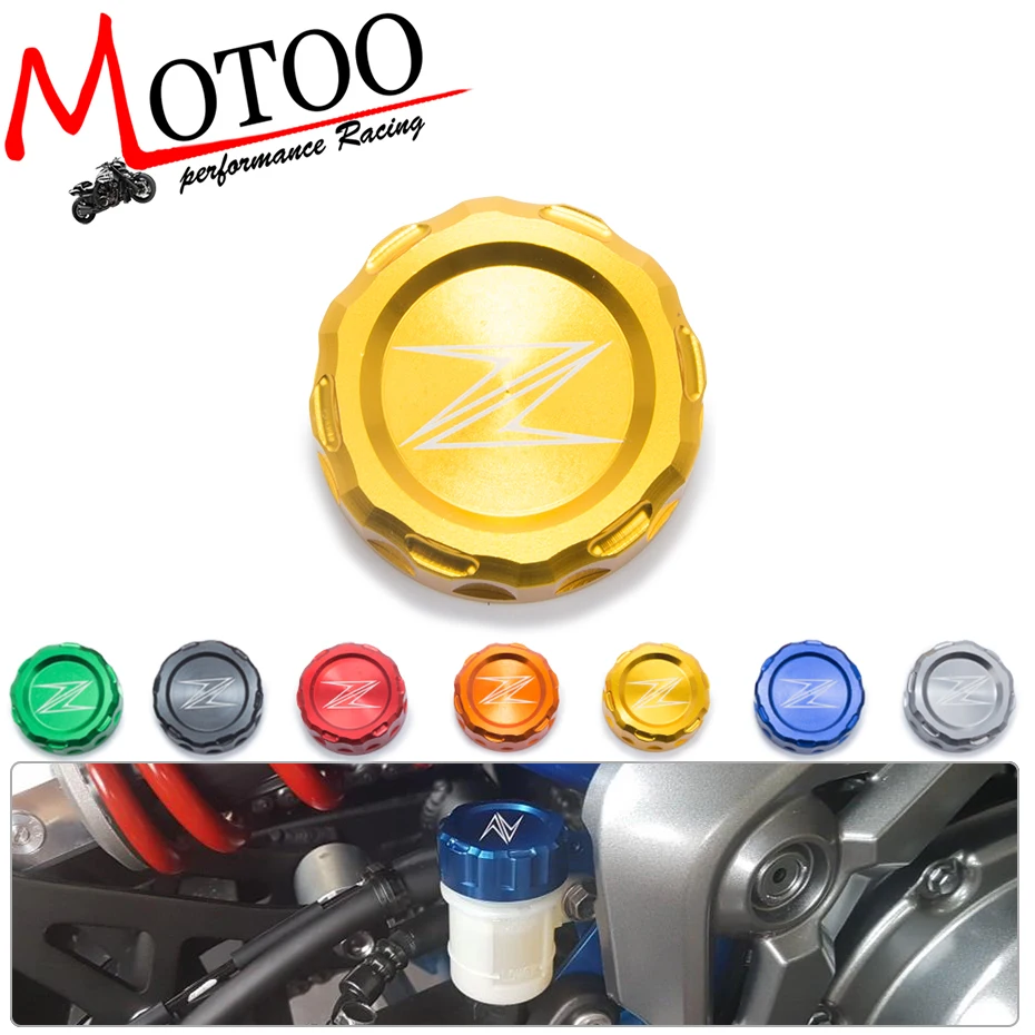 Motoo - Motorcycle CNC Aluminum Rear Brake Fluid Reservoir Cover Cap For Kawasaki Z1000 2010-2014 Z900 Z800 with Z logo
Motoo - Motorcycle CNC Aluminum Rear Brake Fluid Reservoir Cover Cap For Kawasaki Z1000 2010-2014 Z900 Z800 with Z logo