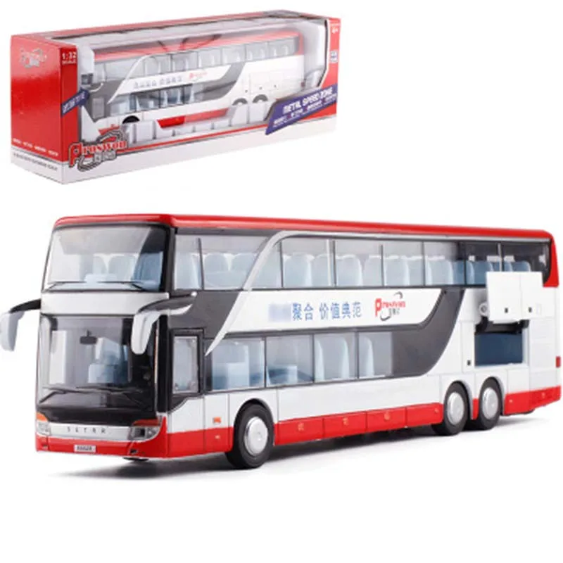 1:32 Alloy Light Sound Vehicle Toy Cars With Box Double Sightseeing Bus Model Toys for children kids adults Collection Gifts
1:32 Alloy Light Sound Vehicle Toy Cars With Box Double Sightseeing Bus Model Toys for children kids adults Collection Gifts