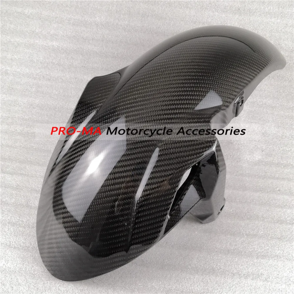 Переднее крыло из углеродного волокна для Kawasaki Ninja 650 2017 2019 Twill|Полные комплекты