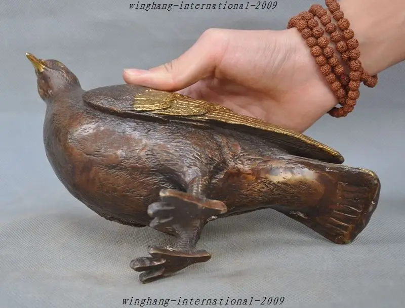 christmas Old Chinese Fengshui Gilt Bronze Auspicious lucky Bird pigeon Peace Dove Statue halloween
christmas Old Chinese Fengshui Gilt Bronze Auspicious lucky Bird pigeon Peace Dove Statue halloween