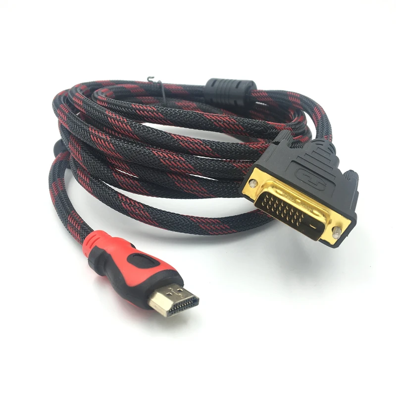 TRUMSOON HDMI to DVI 24+1 Adapter Male Woven Cable 1080P for HDTV PC XBOX Projector | Электроника