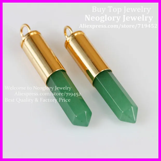10pcs Nature Green Aventurine Gems Point Bullet Pendant Hexagon Quartz Druzy Pendant metal Plated Casing Pendant
10pcs Nature Green Aventurine Gems Point Bullet Pendant Hexagon Quartz Druzy Pendant metal Plated Casing Pendant