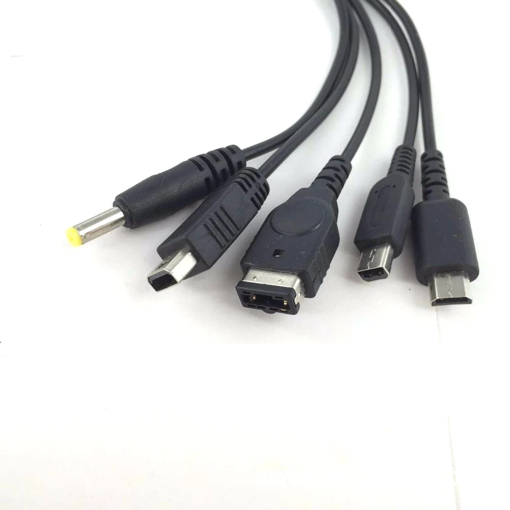 Зарядное устройство Ruitroliker 5 шт. 1 2 м в USB зарядный кабель шнуры совместимые с PSP/Wii