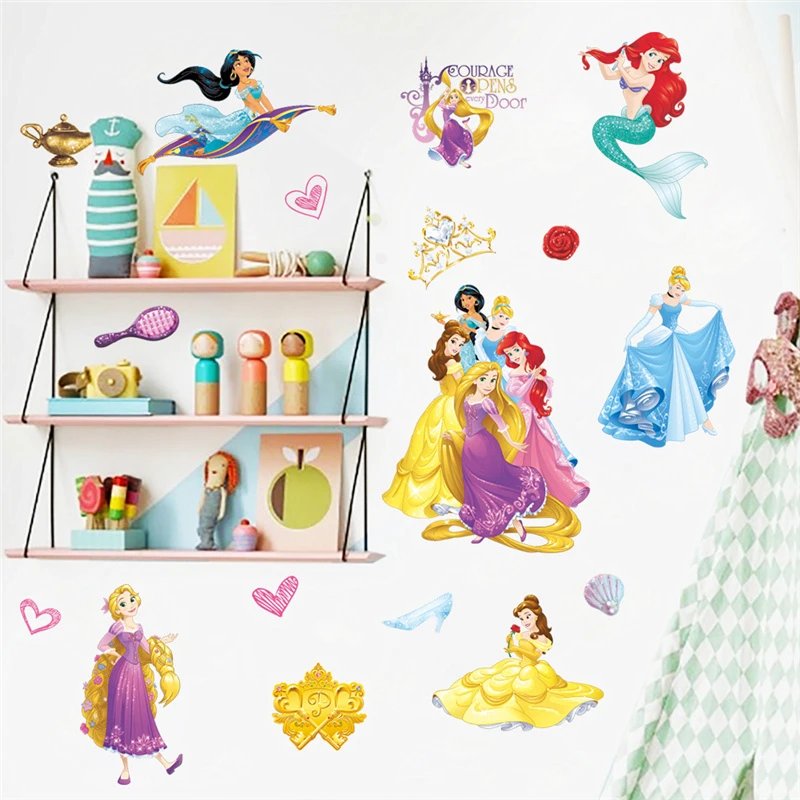 Beautiful Cinderalle Aurora Rapunzel Princess Decorative Stickers For Girl's Room Home Decoration Kids Wall Decals Poster
Beautiful Cinderalle Aurora Rapunzel Princess Decorative Stickers For Girl's Room Home Decoration Kids Wall Decals Poster