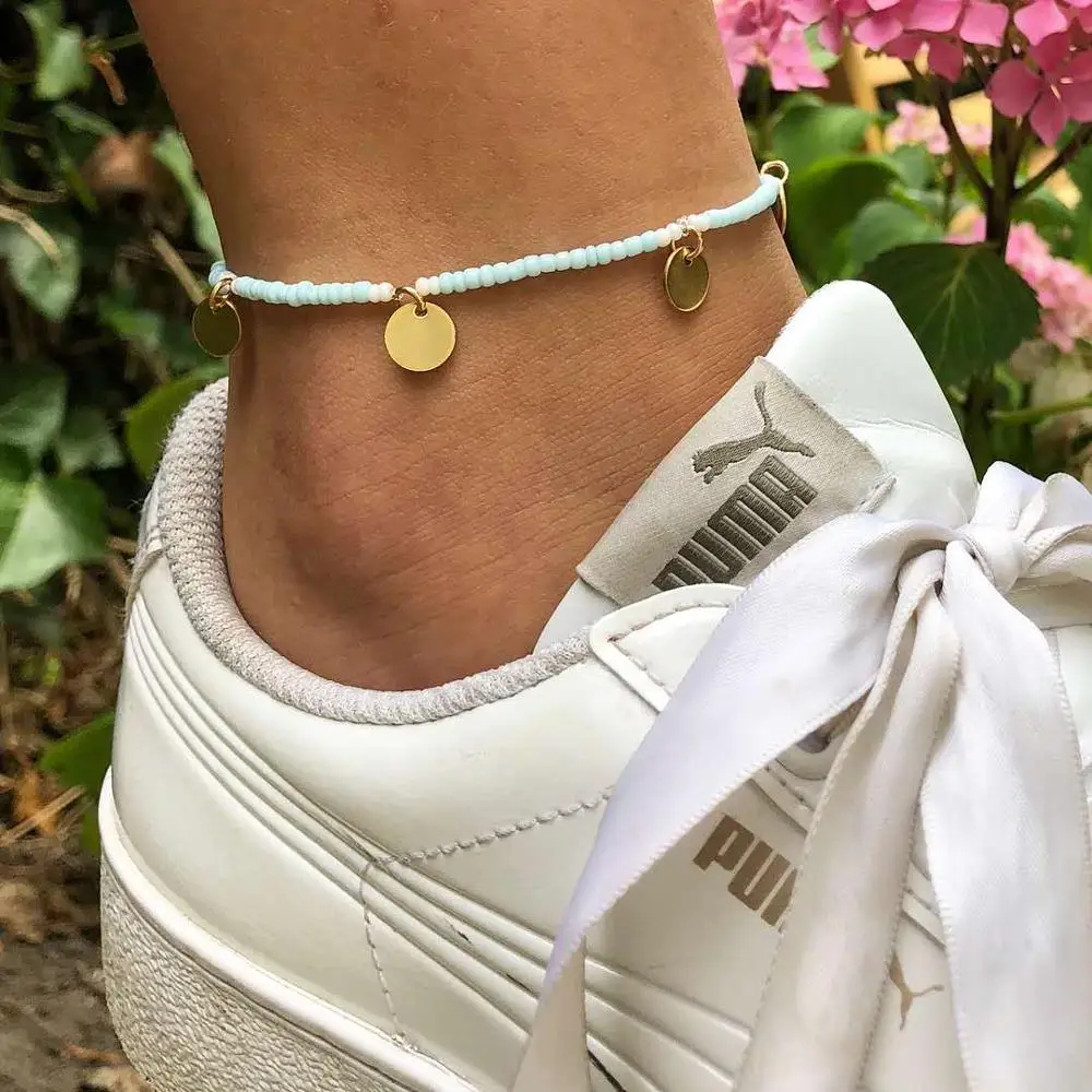 Bohemian Sequin Anklet Women Beach Round Pendant Chain Anklet Fashion Thin Chain Exquisite Summer Jewelry
Bohemian Sequin Anklet Women Beach Round Pendant Chain Anklet Fashion Thin Chain Exquisite Summer Jewelry