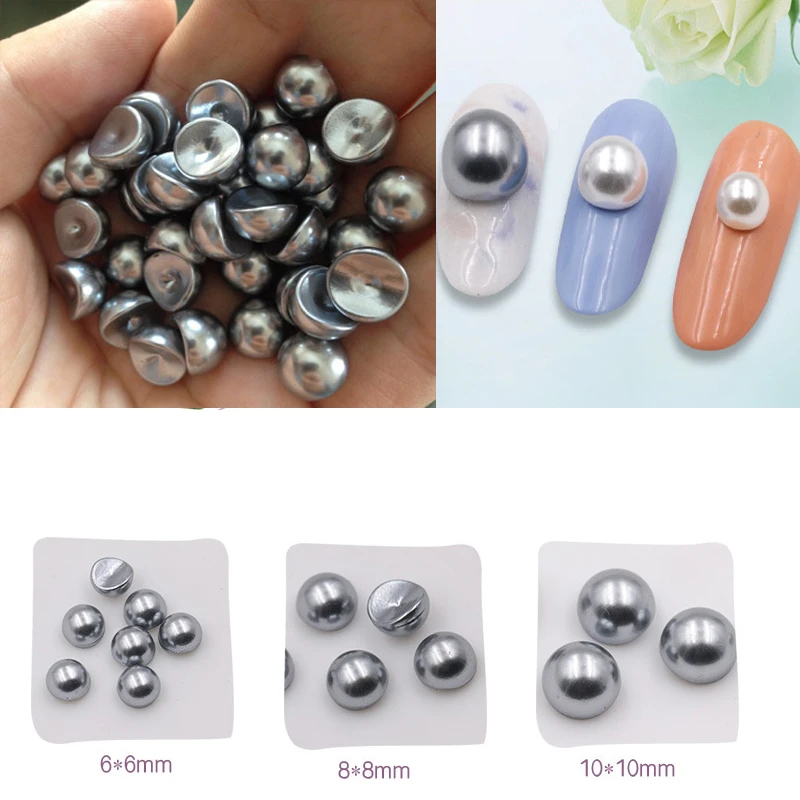 20pcs/Pack Nail Art Tips Half Pearls 3D Nail 6/8/10mm Half Round Pearl Bead Nail Accessories For Nail Art Rhinestones Decoration
20pcs/Pack Nail Art Tips Half Pearls 3D Nail 6/8/10mm Half Round Pearl Bead Nail Accessories For Nail Art Rhinestones Decoration