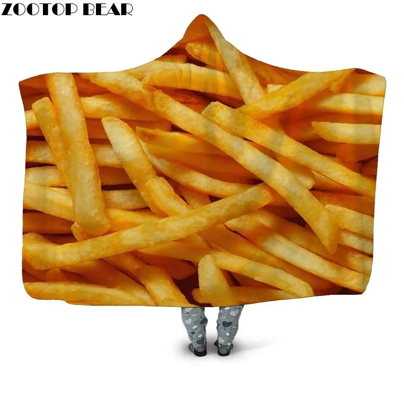 French fries 3D Print Sherpa Blanket Popular Fashion Wearable Hooded Blanket Bedspread Home Office Airplane Plush Blanket
French fries 3D Print Sherpa Blanket Popular Fashion Wearable Hooded Blanket Bedspread Home Office Airplane Plush Blanket