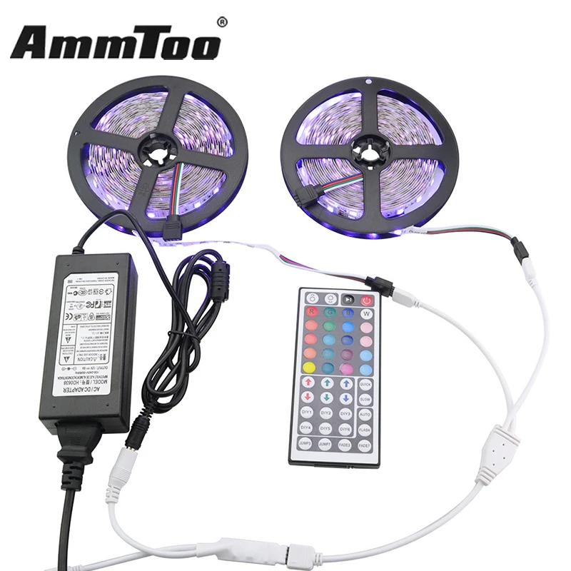 10M 5050 RGB Led Strip Waterproof / Non-waterproof Led Flexible Tape Neon Light & 44 Key IR Remote & DC 12V 6A Supply Power
10M 5050 RGB Led Strip Waterproof / Non-waterproof Led Flexible Tape Neon Light & 44 Key IR Remote & DC 12V 6A Supply Power