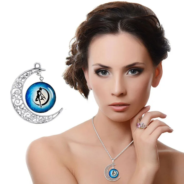 Gift crescent beautiful necklace half moon Sailor Moon lucky amulet necklace dance hollow moon love pendant necklace jewelry
Gift crescent beautiful necklace half moon Sailor Moon lucky amulet necklace dance hollow moon love pendant necklace jewelry