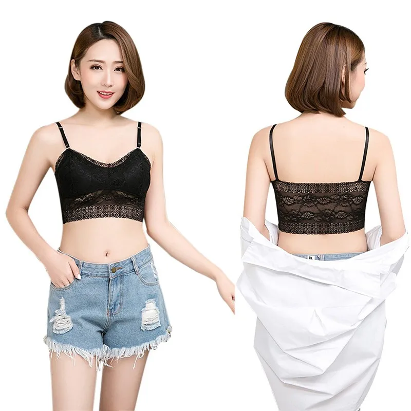Women Sexy Lingerie Lace Solid Color Underwear Full Cup Padded Short Beauty Strap Gathered Bra Black/White 
Women Sexy Lingerie Lace Solid Color Underwear Full Cup Padded Short Beauty Strap Gathered Bra Black/White