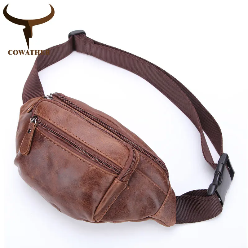 COWATHER 100% Top cow genuine leather messenger bag Large Capacity chest bags for men new design male bag M8070 free shipping
COWATHER 100% Top cow genuine leather messenger bag Large Capacity chest bags for men new design male bag M8070 free shipping