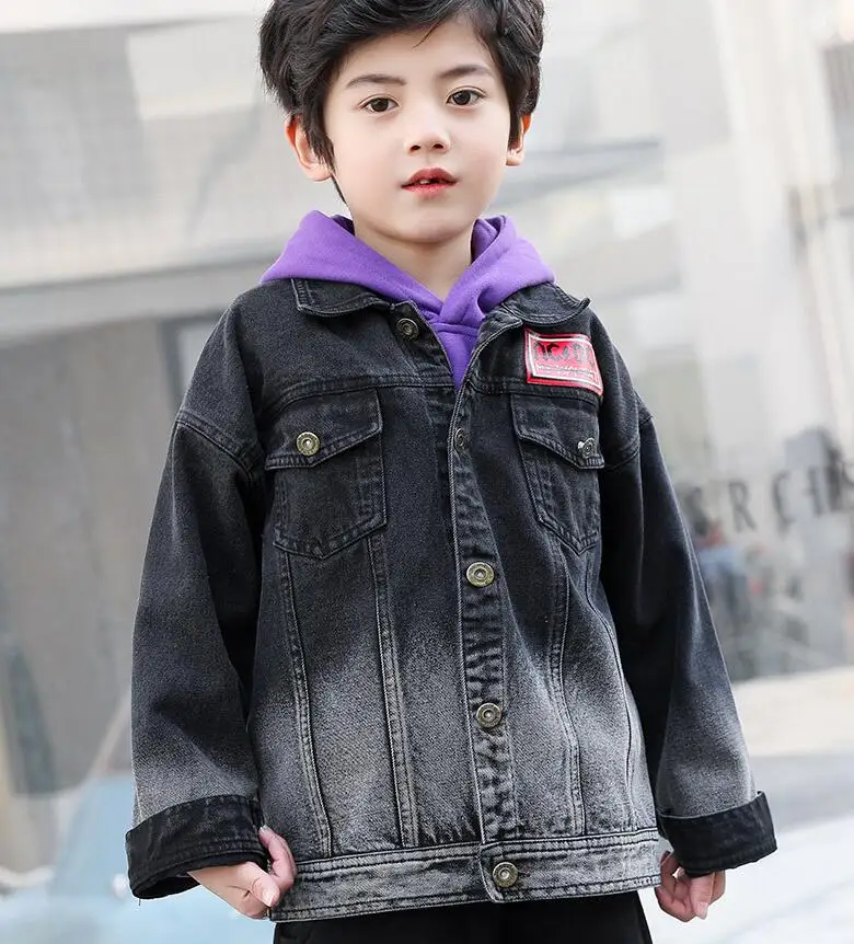 Rlyaeiz High Quality Boys Denim Jacket Coat 2019 Spring Children Pockets Jeans Jackets Casual Gradient Color Kids Jacket 3-13Y
Rlyaeiz High Quality Boys Denim Jacket Coat 2019 Spring Children Pockets Jeans Jackets Casual Gradient Color Kids Jacket 3-13Y