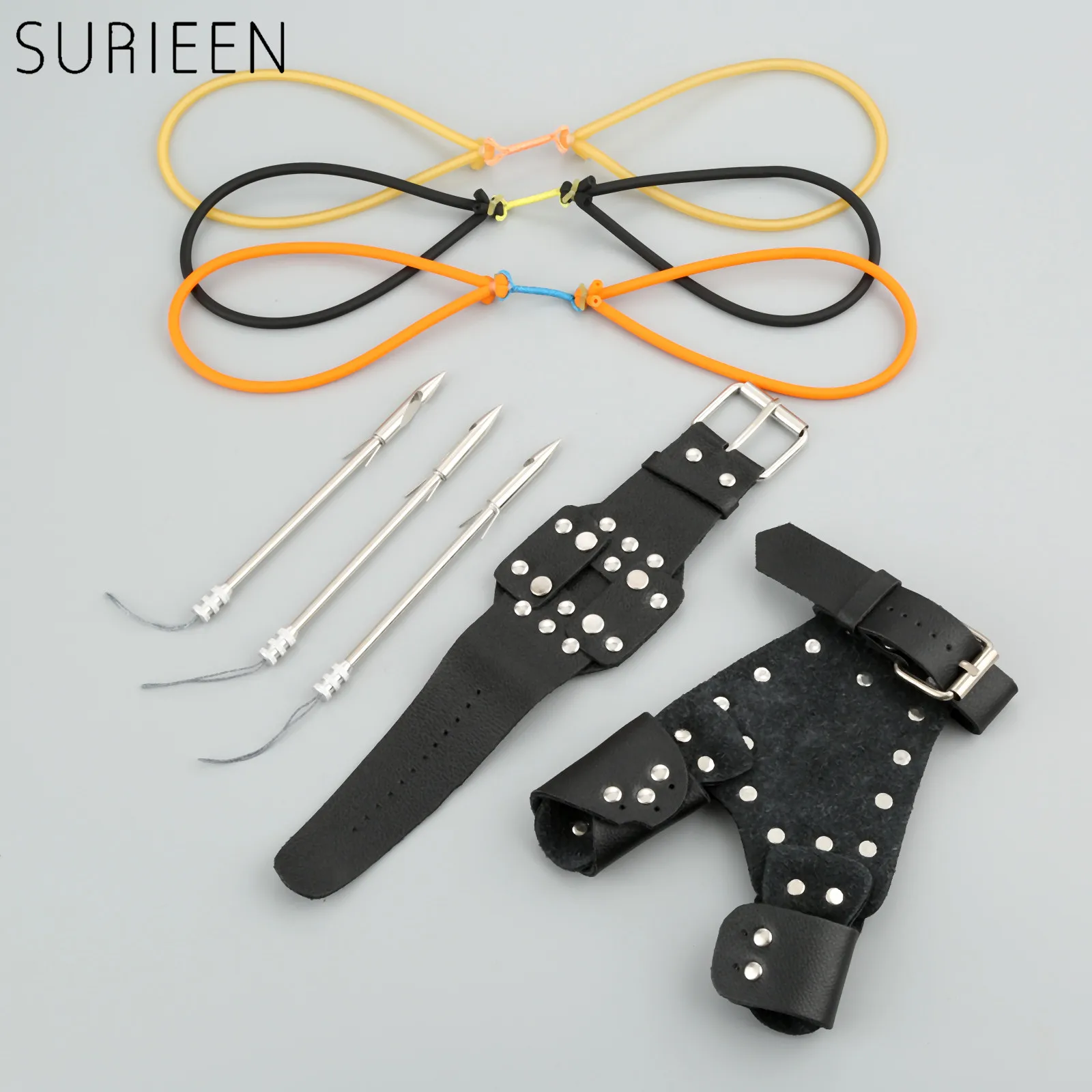 4PCS Right Hand Archery Arrow Shoot Fishing Slingshot Set Hunting Catapult Fishing Broadheads+Hand Protect+Wristband+Rubber Band
4PCS Right Hand Archery Arrow Shoot Fishing Slingshot Set Hunting Catapult Fishing Broadheads+Hand Protect+Wristband+Rubber Band