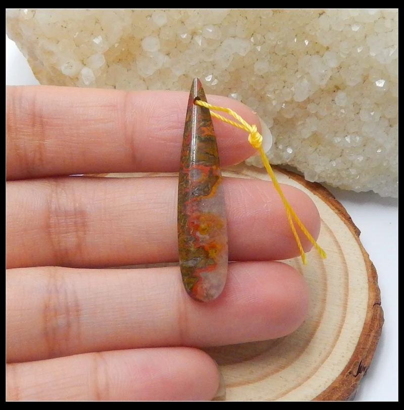Sale 1Pcs Natural Stone Warring States Red Agate Fashion Gemstone Drop Pendant 38x8x4mm 2.4g
Sale 1Pcs Natural Stone Warring States Red Agate Fashion Gemstone Drop Pendant 38x8x4mm 2.4g