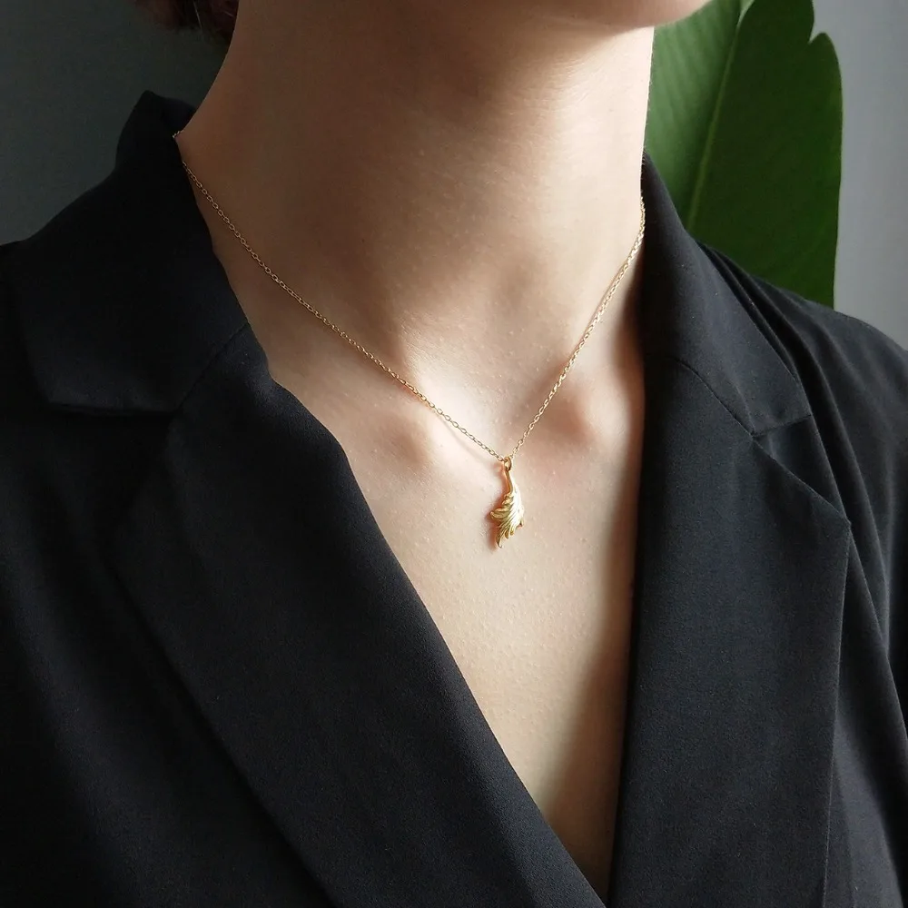 Amaiyllis Authentic 925 Sterling Silver Branch of Tree Leaves 18k gold Pendant Necklaces for Women Sterling Silver Jewelry Gift
Amaiyllis Authentic 925 Sterling Silver Branch of Tree Leaves 18k gold Pendant Necklaces for Women Sterling Silver Jewelry Gift