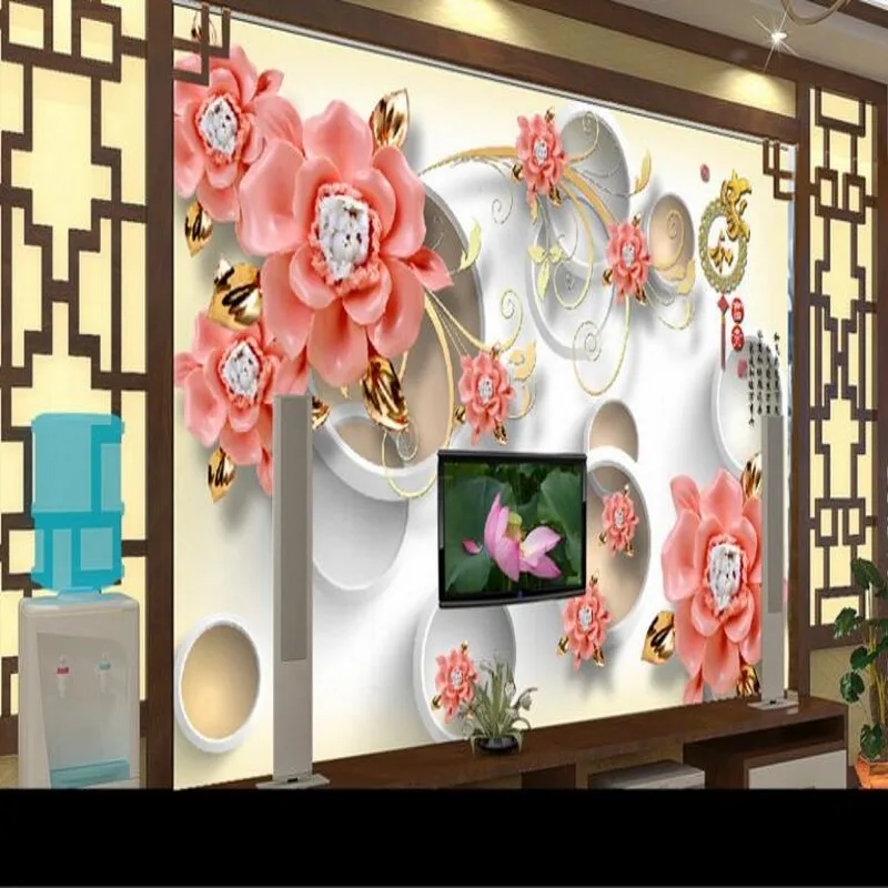 beibehang Large custom wallpaper 3D jade carved red rose pattern ceramic relief living room bedroom TV background wall
beibehang Large custom wallpaper 3D jade carved red rose pattern ceramic relief living room bedroom TV background wall