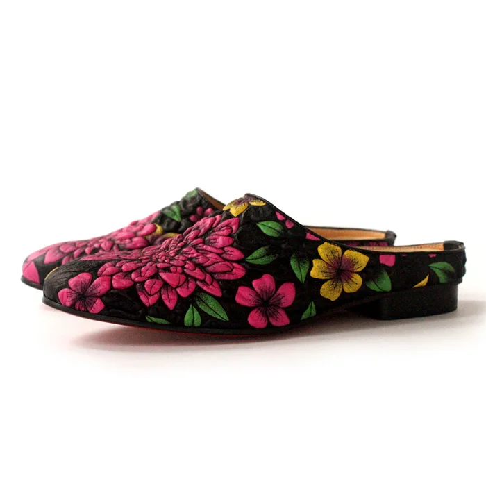 Three D Print Embroidery Slippers Flat heel Leather Mens Driving Loafers Spring Hot 2018
Three D Print Embroidery Slippers Flat heel Leather Mens Driving Loafers Spring Hot 2018
