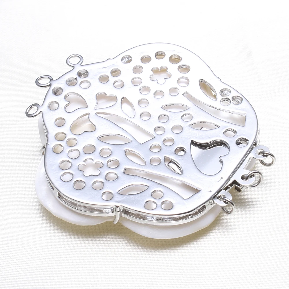 Shell Box Clasp Wholesale Jewelry White Shell Flower natural & 3-strand 52x47x12mm, Hole:Approx 2mm, Sold By PC
Shell Box Clasp Wholesale Jewelry White Shell Flower natural & 3-strand 52x47x12mm, Hole:Approx 2mm, Sold By PC
