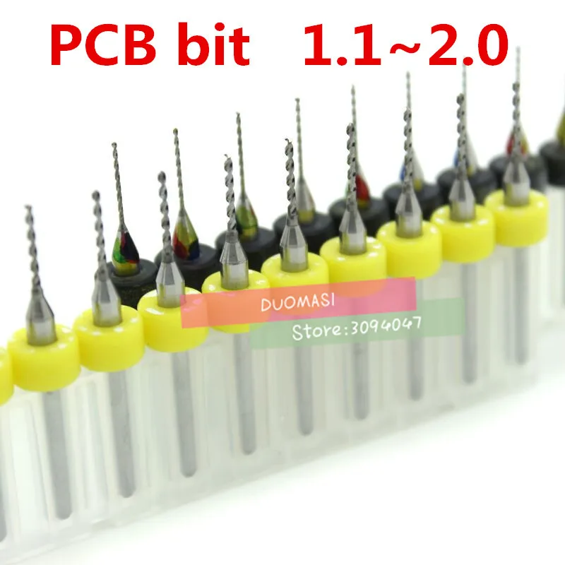 Free Shipping New 10PCS 1.1mm to 2.0mm Drill PCB Print Circuit Board Bits,PCB CNC Bits Milling Machine,mini bits
Free Shipping New 10PCS 1.1mm to 2.0mm Drill PCB Print Circuit Board Bits,PCB CNC Bits Milling Machine,mini bits