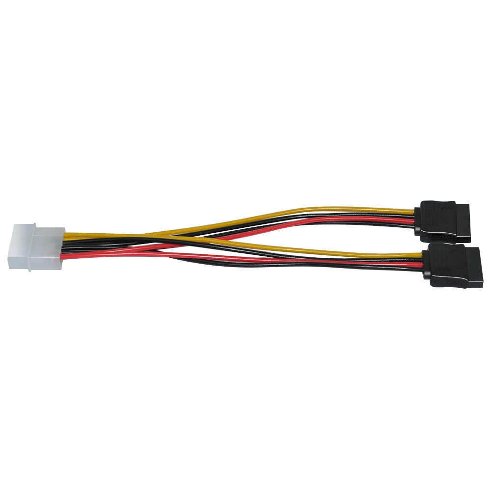 Кабель питания DeepFox SATA сплиттер Molex 4-контактный серийный ATA 15-контактный x 2