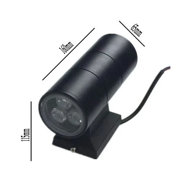 6x1W Waterproof Outdoor LED Wall Light 6W IP67 Up and down Aluminum Wall Lamp courtyard garden LED wall lamps Lighting AC85-265V
6x1W Waterproof Outdoor LED Wall Light 6W IP67 Up and down Aluminum Wall Lamp courtyard garden LED wall lamps Lighting AC85-265V