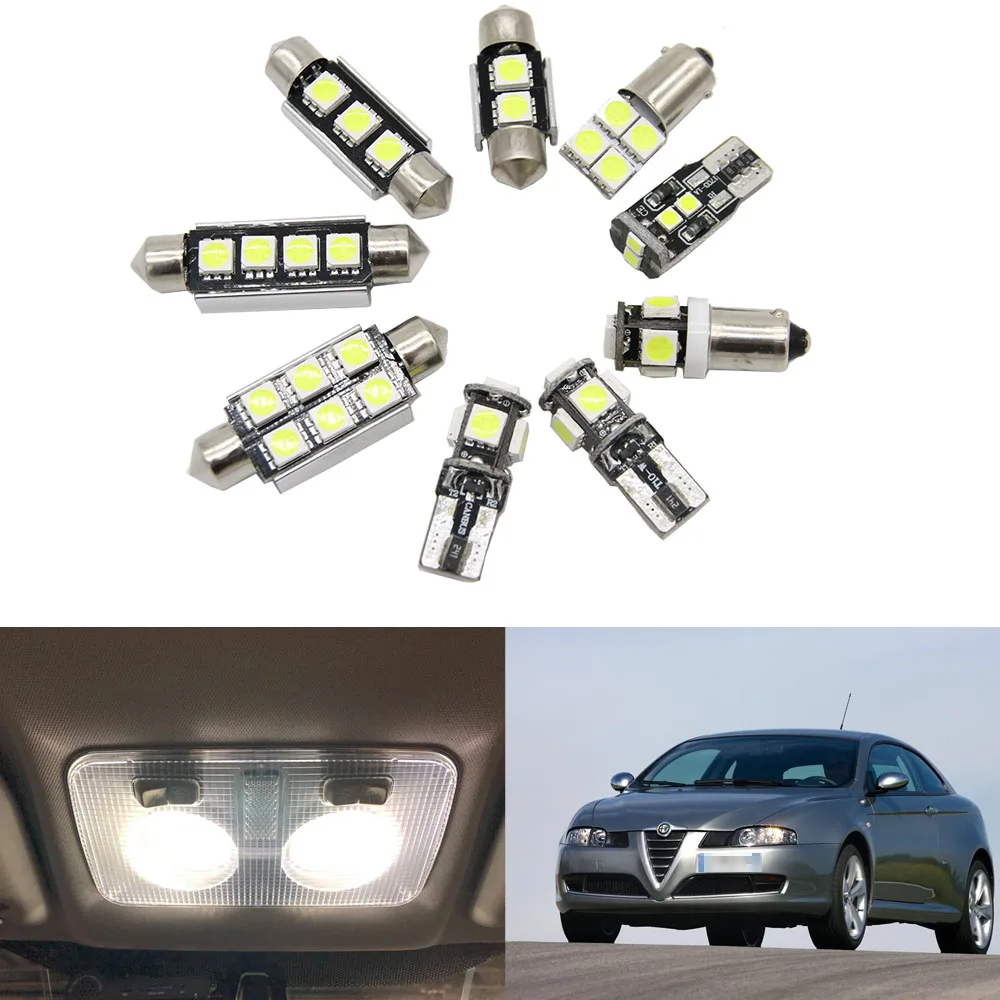 7pc x Canbus Error Free LED bulb Interior Dome Map Trunk Glove box lights kit for Alfa Romeo GT (2003-2010)
7pc x Canbus Error Free LED bulb Interior Dome Map Trunk Glove box lights kit for Alfa Romeo GT (2003-2010)