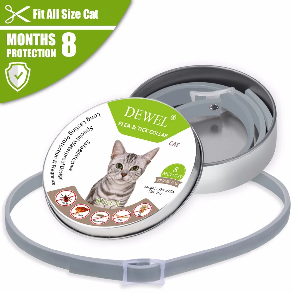 Dewel Cat Collar Anti Tick Dogs Small Flea Collar Mosquitoes Waterproof Pets Accessories for Cat 8 Months Protection
Dewel Cat Collar Anti Tick Dogs Small Flea Collar Mosquitoes Waterproof Pets Accessories for Cat 8 Months Protection