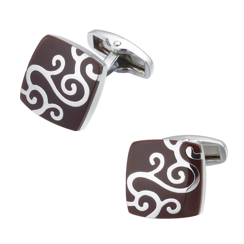 Fashion brand men's shirt cuffs Red Enamel Cufflinks Square Silvery Cufflinks wholesale and retail pattern of auspicious clouds
Fashion brand men's shirt cuffs Red Enamel Cufflinks Square Silvery Cufflinks wholesale and retail pattern of auspicious clouds