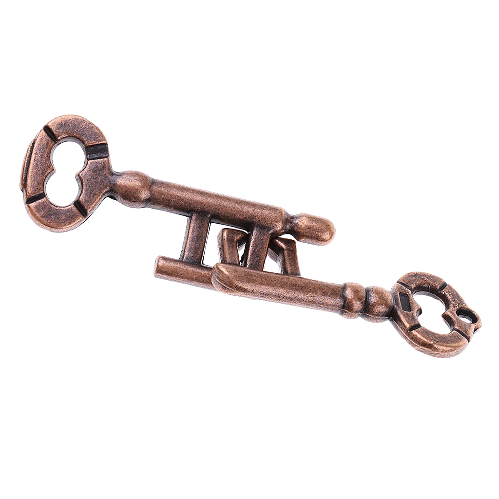 Chinese Brain Alloy Teasers Keys Lock Puzzle Jigsaw Kids Adults Toys Interlocking IQ TEST Assembly & Disentanglement Game
Chinese Brain Alloy Teasers Keys Lock Puzzle Jigsaw Kids Adults Toys Interlocking IQ TEST Assembly & Disentanglement Game