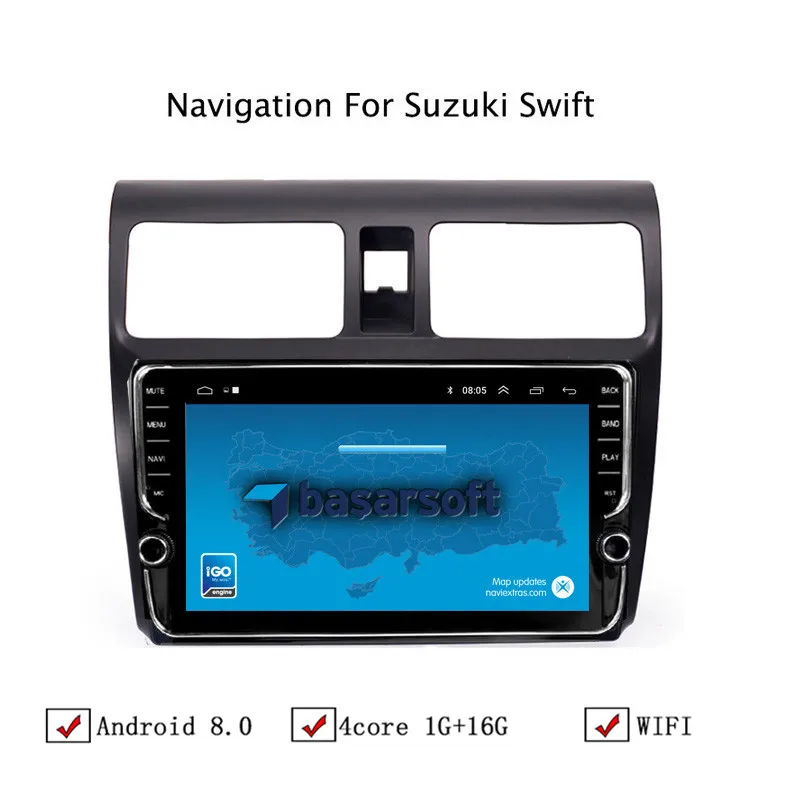 10 1 "Android 8 Автомобильный gps навигатор для Suzuki Swift 2004 2005 2006 2007 2008 2010 автомобильный