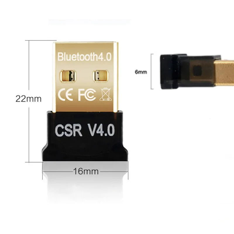 USB-адаптер CSR Bluetooth V4.0 беспроводная мышь для ноутбука ПК динамик 4 0 музыкальный