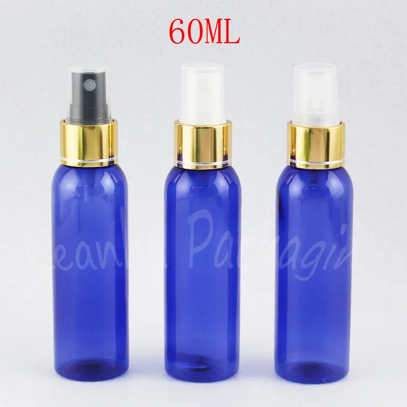60ML Blue Round Shoulder Plastic Bottle With Gold Spray Pump , 60CC Empty Cosmetic Container , Toner / Water Sub-bottling
60ML Blue Round Shoulder Plastic Bottle With Gold Spray Pump , 60CC Empty Cosmetic Container , Toner / Water Sub-bottling