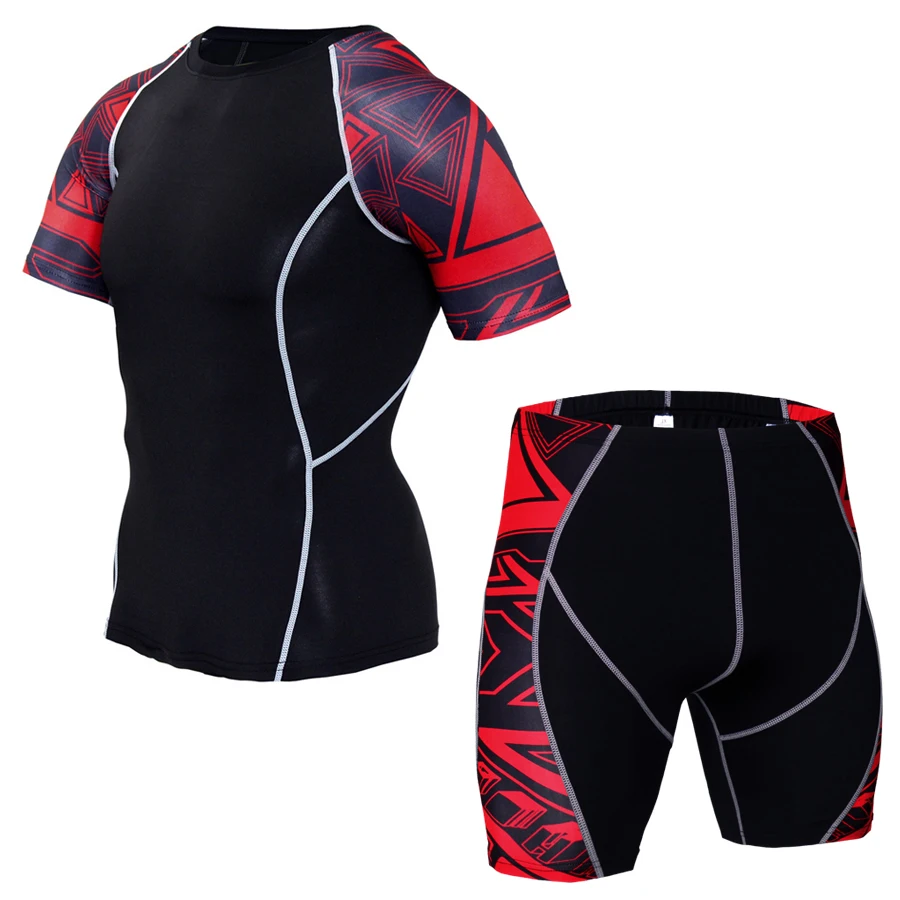 Men Sports Shorts Set Man Tracksuit Sets Sportswear Compression Short Sleeves Tights For Running Sport Clothes Men Gym Clothing
Men Sports Shorts Set Man Tracksuit Sets Sportswear Compression Short Sleeves Tights For Running Sport Clothes Men Gym Clothing
