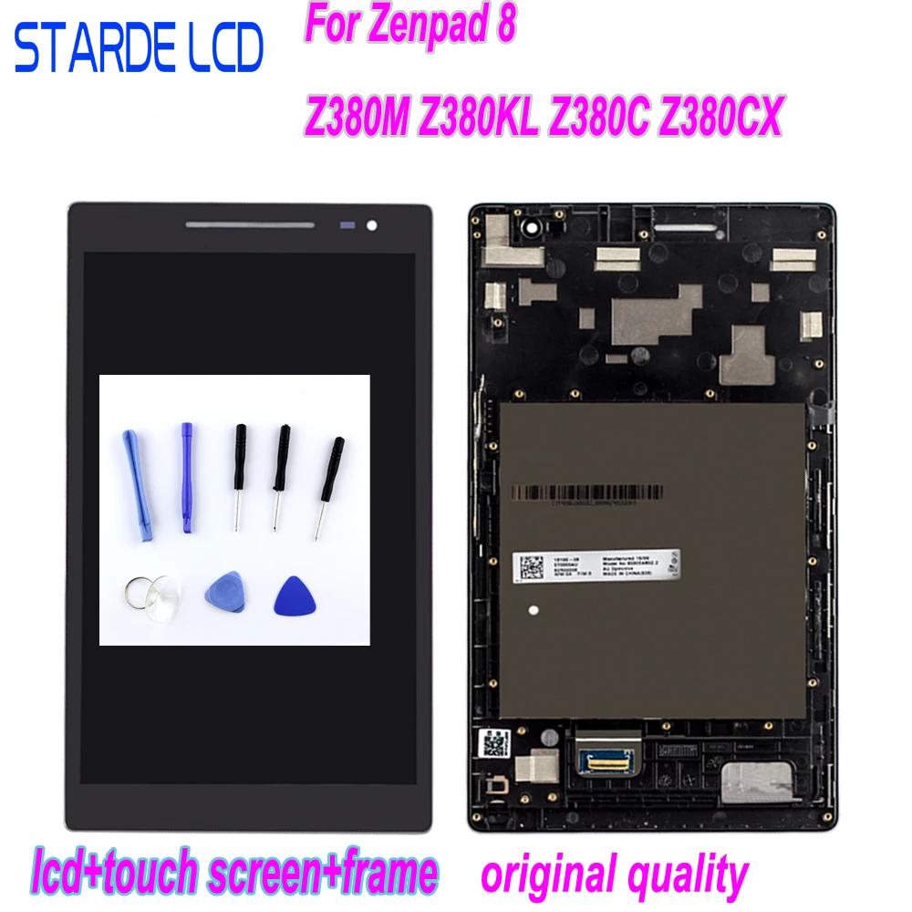 ЖК-дисплей STARDE для Asus ZenPad 8,0 Z380 Z380KL Z380CX Z380C Z380M P00A P022, ЖК-дисплей с рамкой
ЖК-дисплей STARDE для Asus ZenPad 8,0 Z380 Z380KL Z380CX Z380C Z380M P00A P022, ЖК-дисплей с рамкой