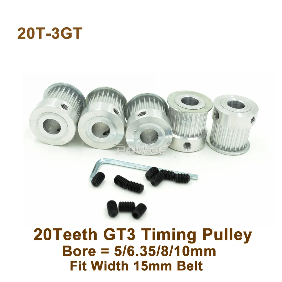 Синхронный шкив с отверстием 5/6 35/8/10 мм 20 зубьев|pulley bore|gt3 timing pulleytiming pulley |